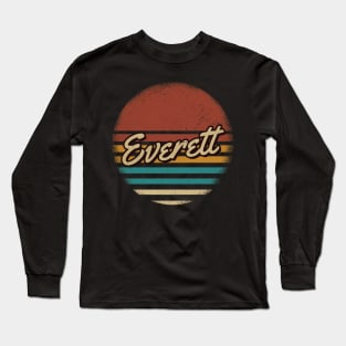 Everett Vintage Text Long Sleeve T-Shirt